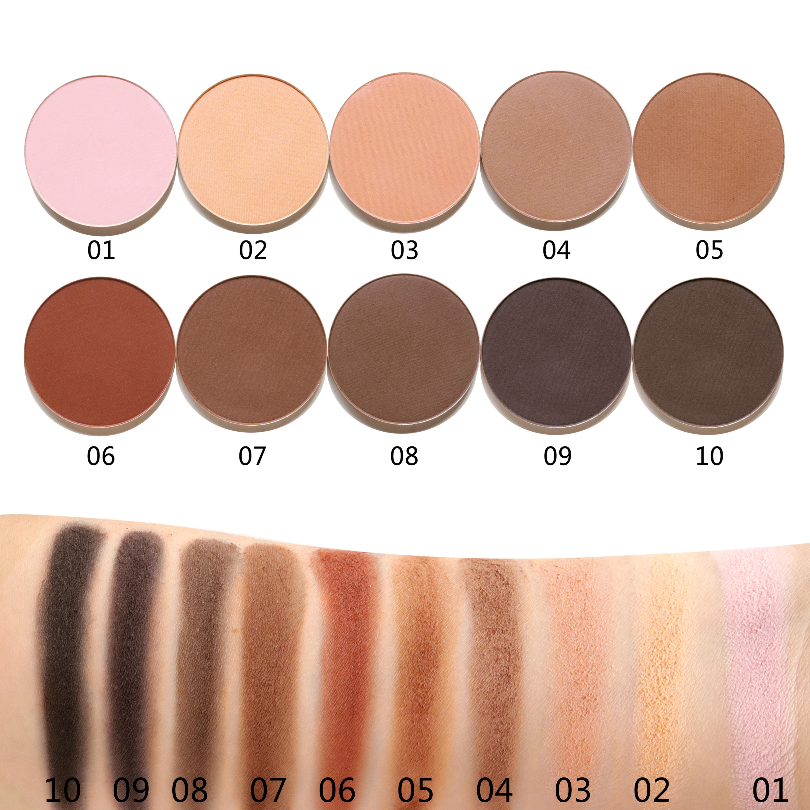 Private Label 2-Layer Press Setting Mineral Powder Oil Control Matte Finish Waterproof Light Fair Skin Face Makeup Brightens