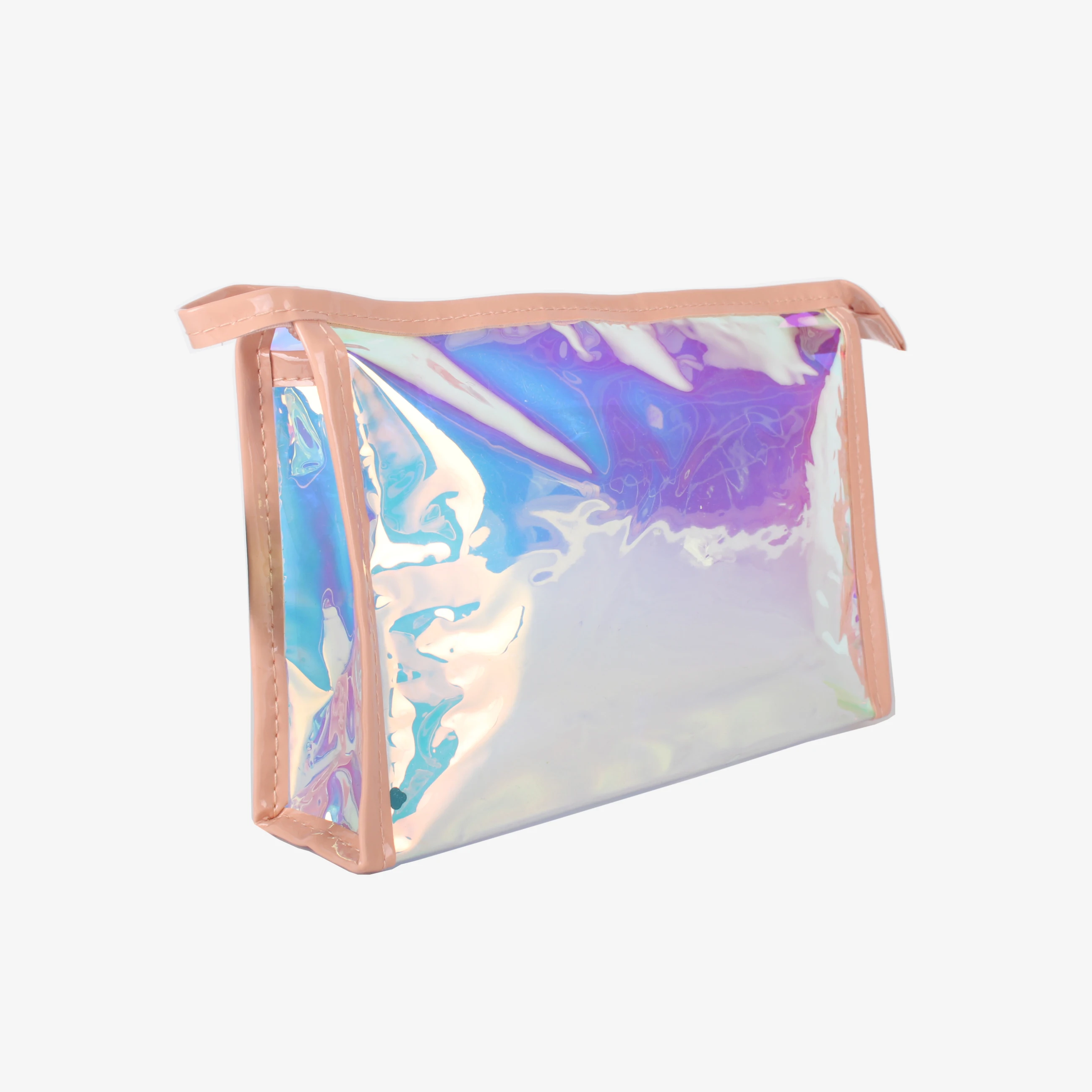 Дорожная Светоотражающая красочная косметичка из ПВХ, Розовая прозрачная косметичка