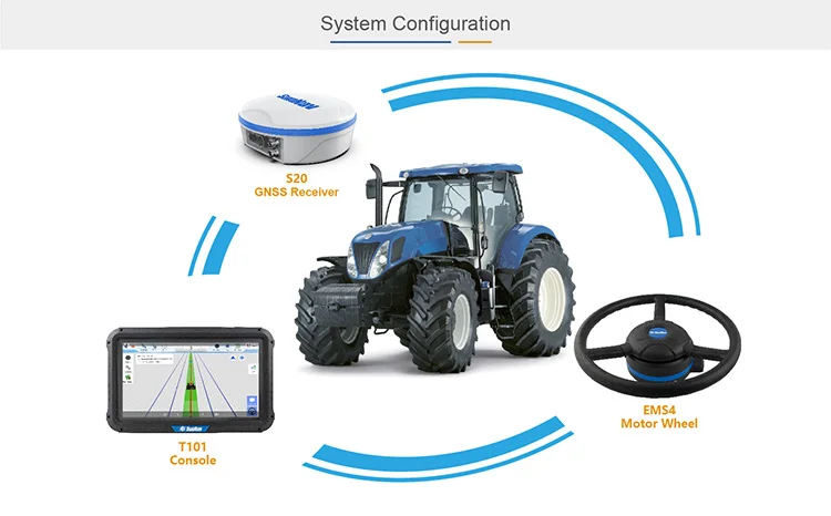 tractor Auto Steering system GPS Auto Pilot System Precision Agriculture Trimble CFX 750 Teejet Auto pilot SunNav AG400
