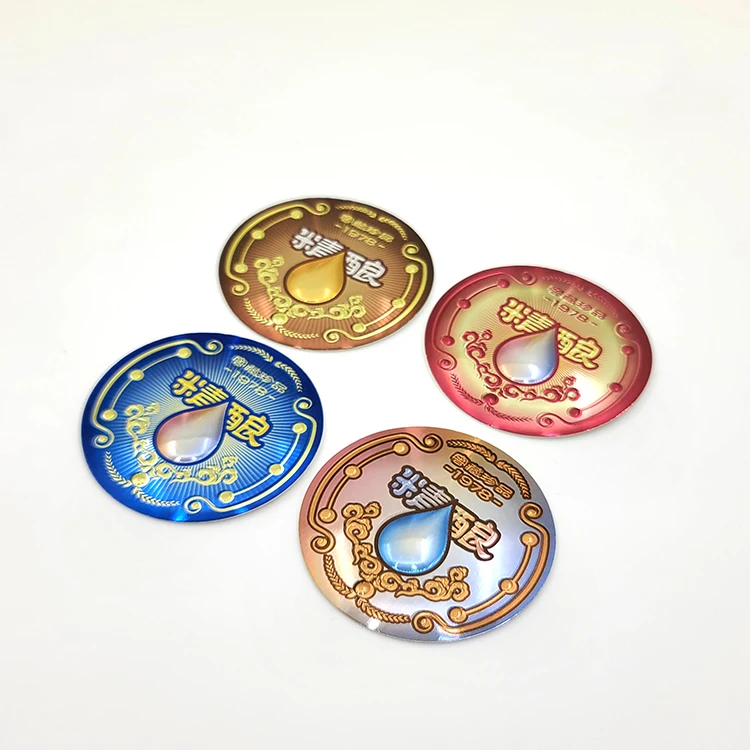 Personalized Aluminum Self Adhesive 3d Lens Patterns Laminated Printing Stamping