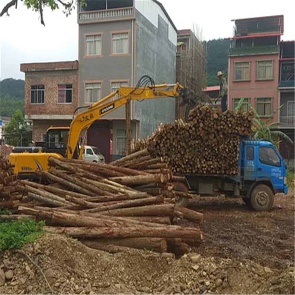 360 rotating timber loader wheel moving forest machine BD95W