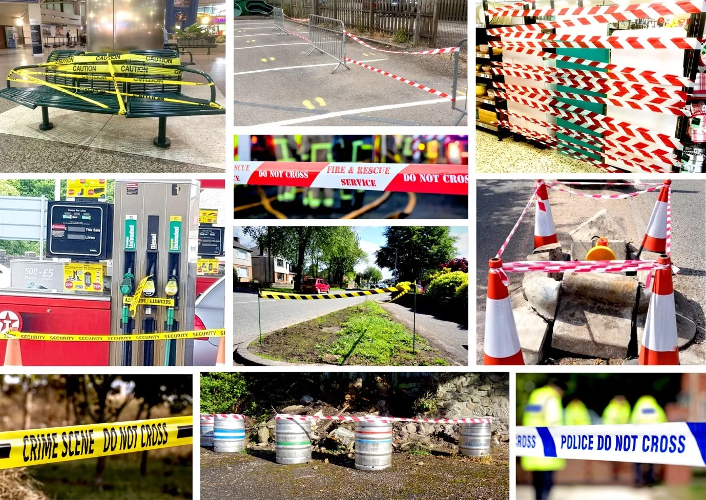 Warning Tape 80mic White Underground LDPE 300m Supplier Marking Black and Yellow Color Printable China Factory