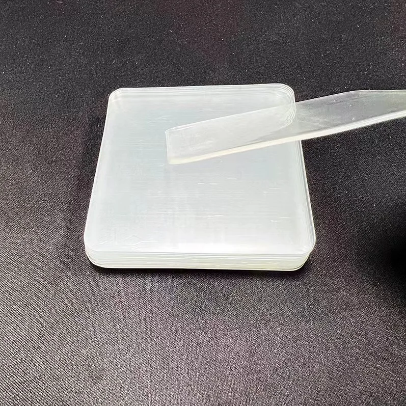 Custom Doublesided Tape Rubber Grip Sheet Self Adhesive Nonslip Gel Pad Silicone Mat