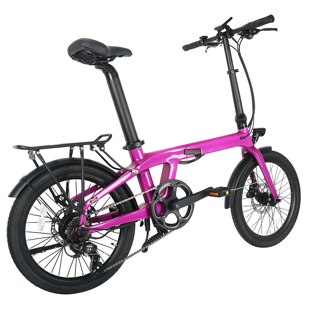 Manufacturer Direct Sales  Electric Bike  Only Weight 15KG Full Carbon Fiber Frame Removable Lithium Battery 36V 7.8Ah