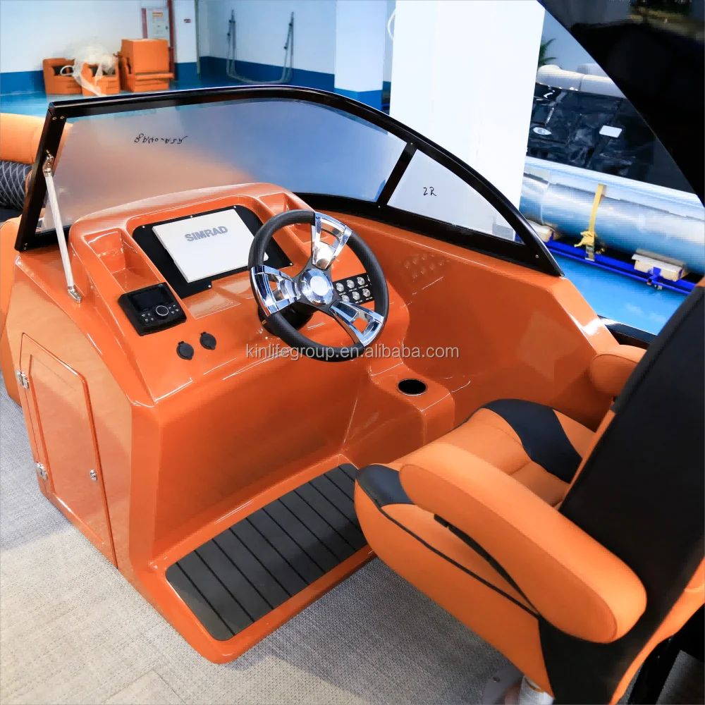 2024 High End Luxury Entertainment Sport Pontoon Boat with Customized Interior for Sale