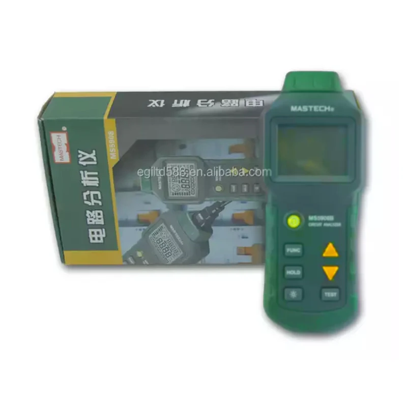Circuit Analyzer Mastech TRMS AC Low Voltage Distribution Line Fault Tester RCD GFCI Sockets Testing MS5908B MASTECH
