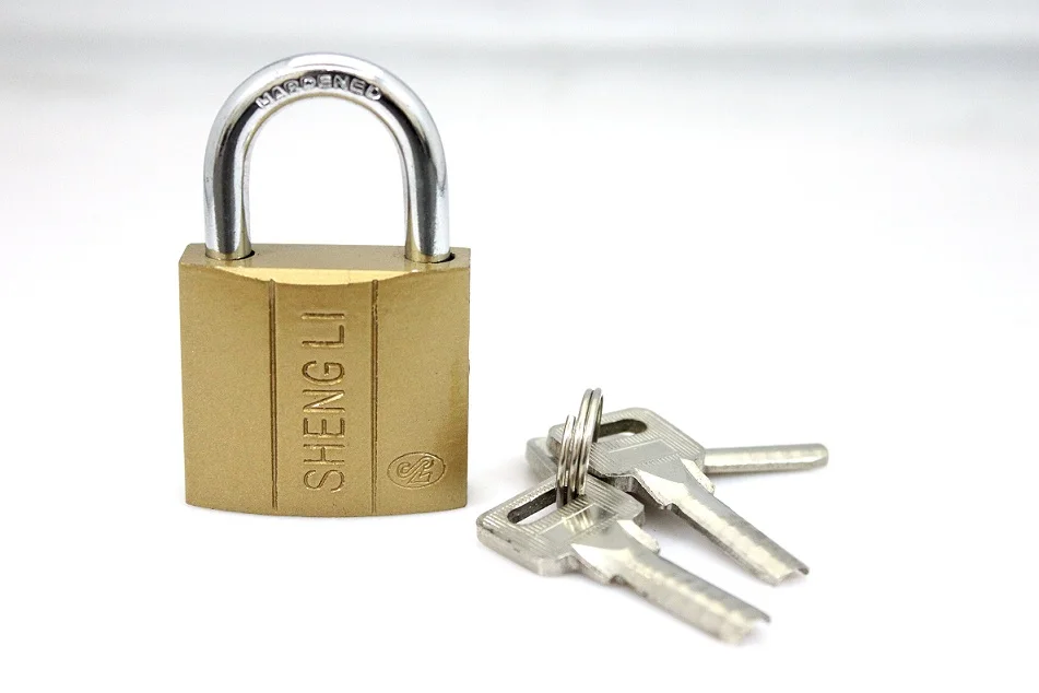 Cheap Dual-Line Imitate Brass safety Padlock manufacturer