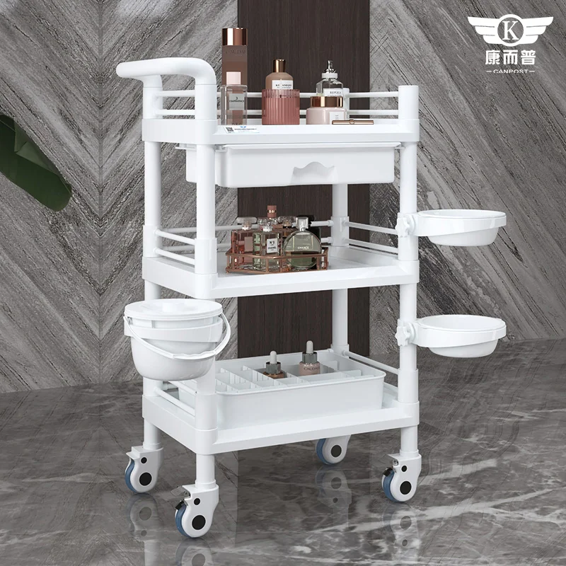 Китайский производитель оптовая продажа тележка для салонов красоты Высококачественная колесная косметического автомобиля многофункциональная