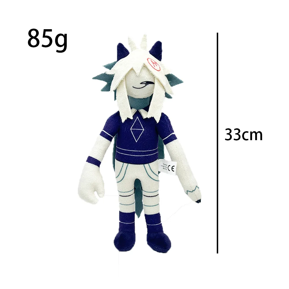 AL New cute soft and comfortable Fundamental Paper Education plush toy Blue purple long hair pencil hand scissors hands