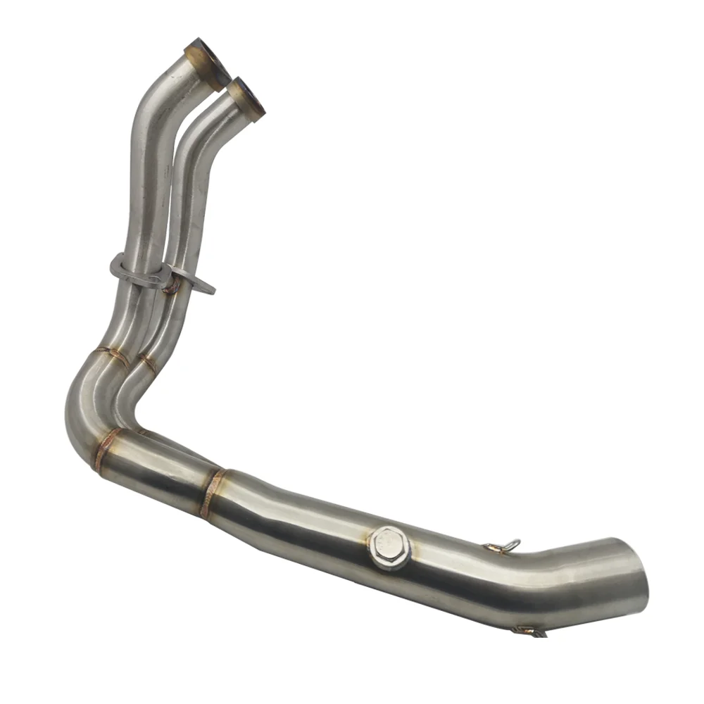 MT07 спереди выхлопной трубы мотоцикл выхлопной изменение передняя Труба скольжения на глушитель выхлопных газов для MT-07 FZ-07 MT07 XSR700 2014-2019