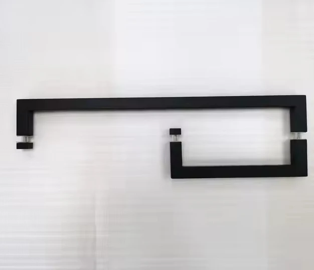 Cheap Customized Shower Room Door Pull Handle Square Tube Glass Door Pull Handle