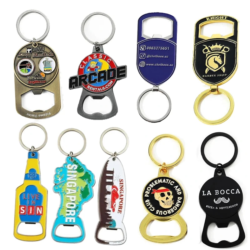 Wholesale custom airplane key ring brass copper zinc alloy iron aluminum cool keychains with chain