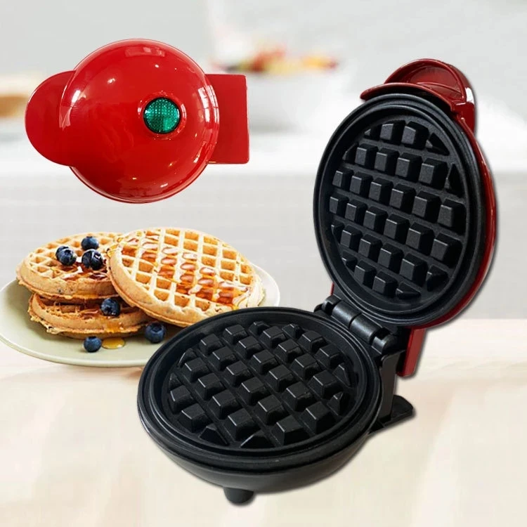 Non-stick small waffle maker for home heart shaped waffle maker chaffle 3 in 1 waffle machine