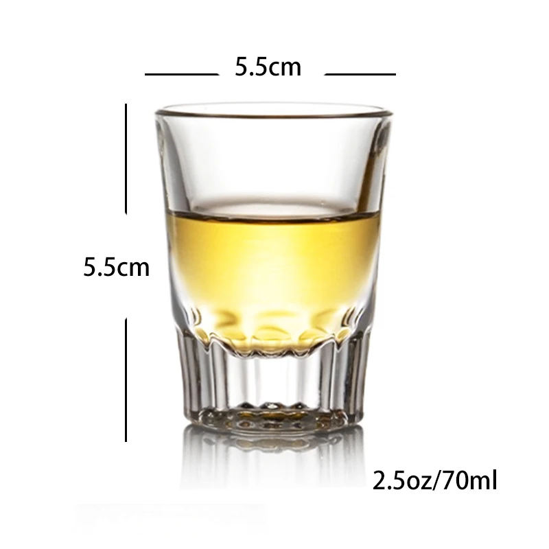 75ml/2.5oz espresso  glass cup coffee espresso shot glass with heavy base