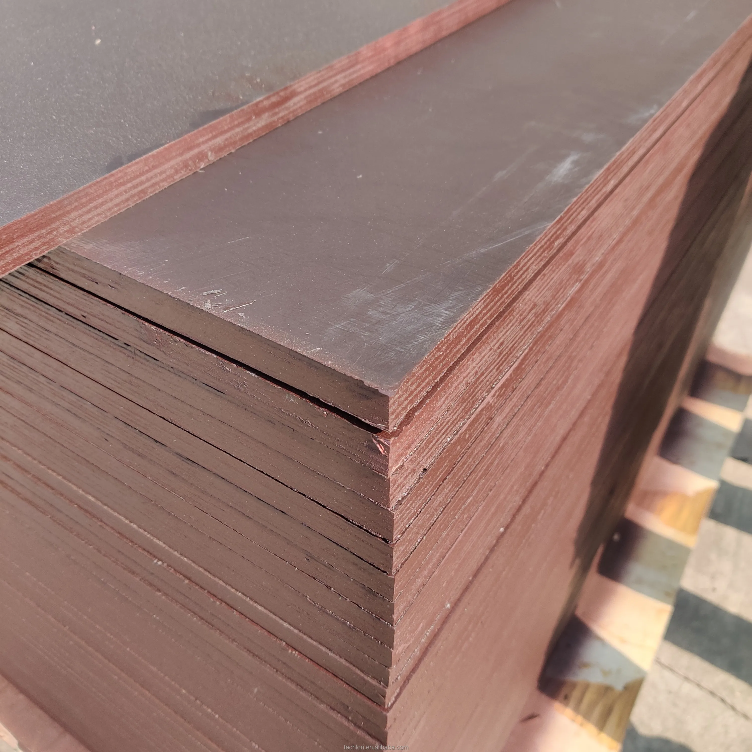1250x2500x18mm Brown Film Faced Plywood Marine Construction Formwork Phenolic board Hardwood Plywood Sheet