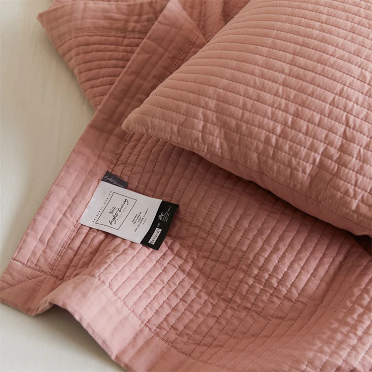 Modern Style King Size Plain Quilted Quilts Bedding Bedspreads Super Soft Quilt Cotton Bedspread for Home