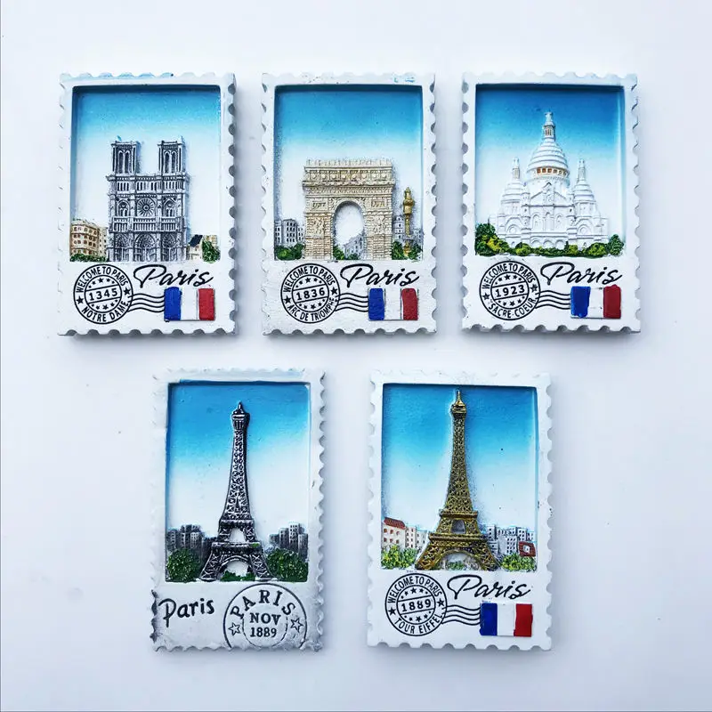 France new Paris tower Louvre refrigerator magnet stamp modeling new hot home decoration