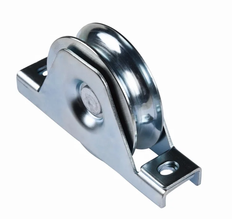 90mm sliding gate wheel u groove sliding gate roller with interior bracket