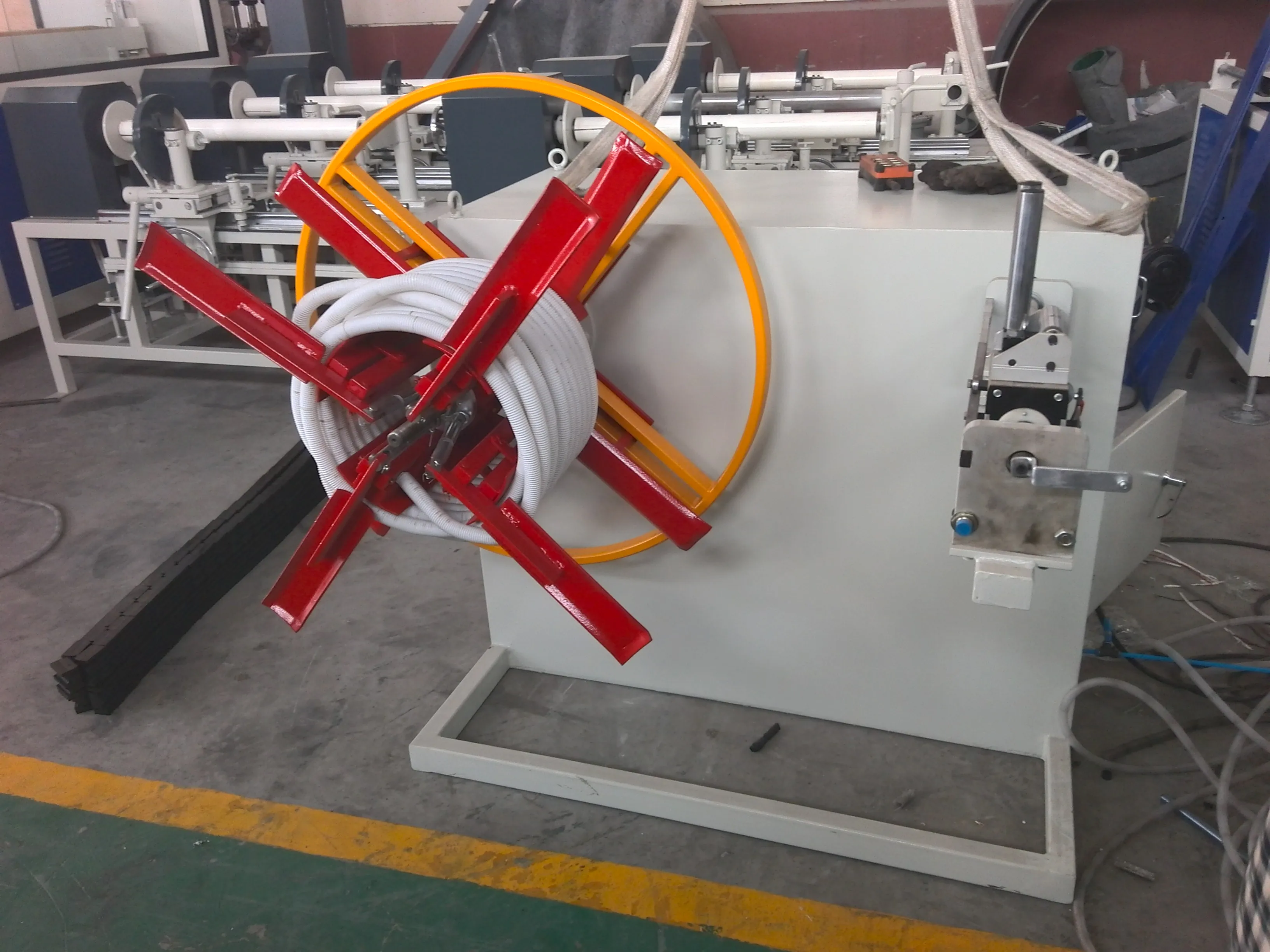 
pvc/hdpe single wall corrugated pipe extruder making machine/plastic corrugated pipe production line 