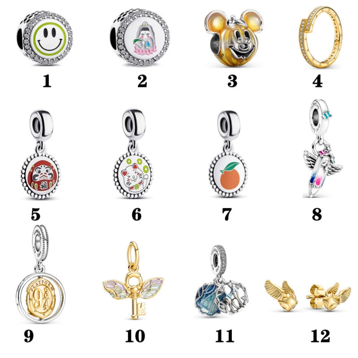 Wholesale 925 Sterling Silver Harry Series Charm Bracelets for European Beads in Jewelry Production