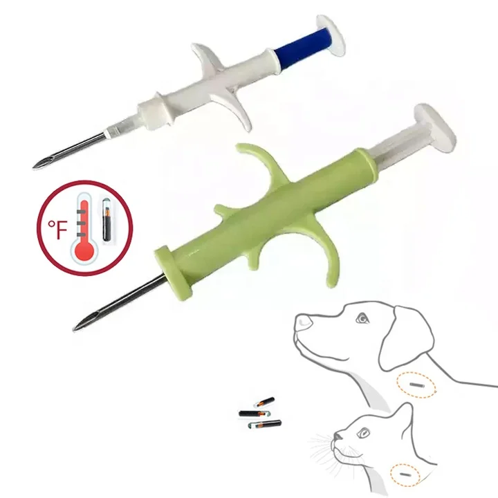 CMRFID игольчатый приемопередатчик радиочастотной идентификации температуры микрочипа шприц для имплантации животных микрочипы для собак