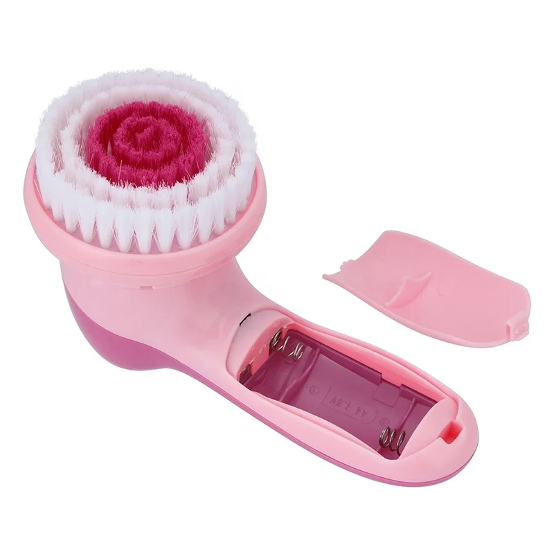 12 in 1 Mini Portable Rechargeable Electric Silicone Massager Cleanser Facial Cleansing Face Brush Skin Device