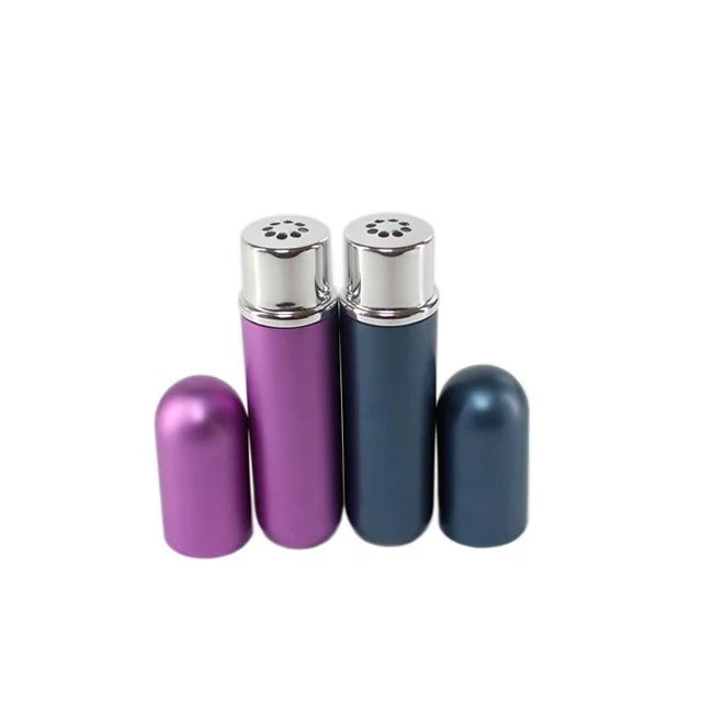 Aromatherapy Blank metal Nasal Inhaler Tubes Muti Color Blank Nasal Containers