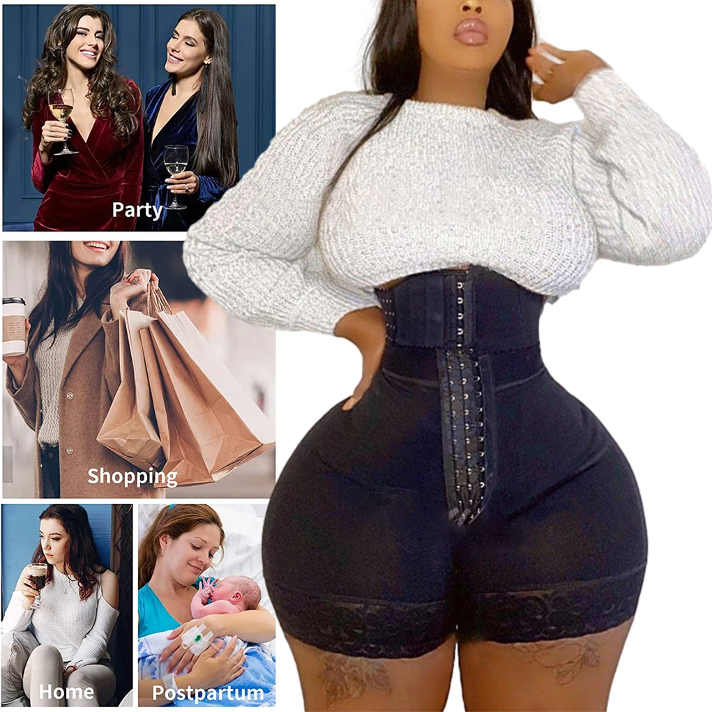 Butt Lift Waist Trainer Tummy Control Postpartum Compression Bbl Shaper Hourglass Figure Charming Curves Fajas Colombiana
