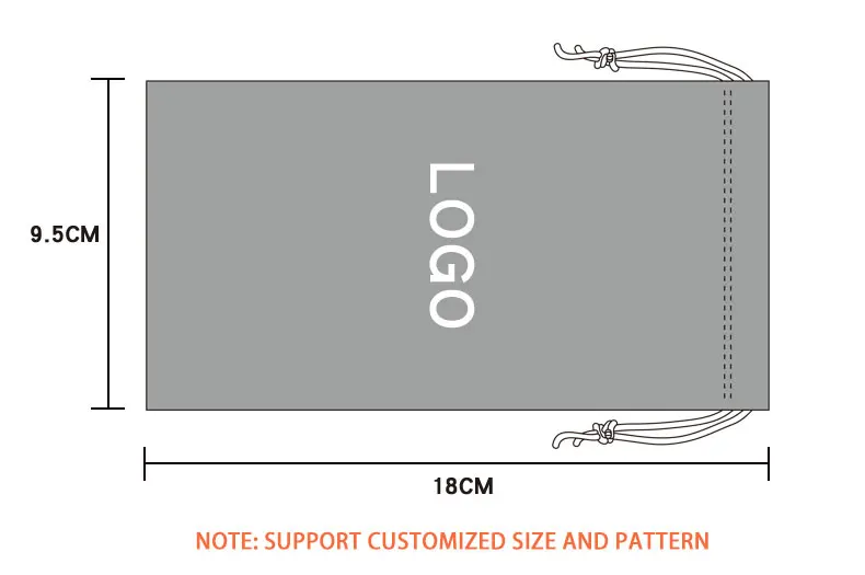 Multi Sun Glasses Customized Logo Sunglasses Pouch Bag With Drawstring Pouch