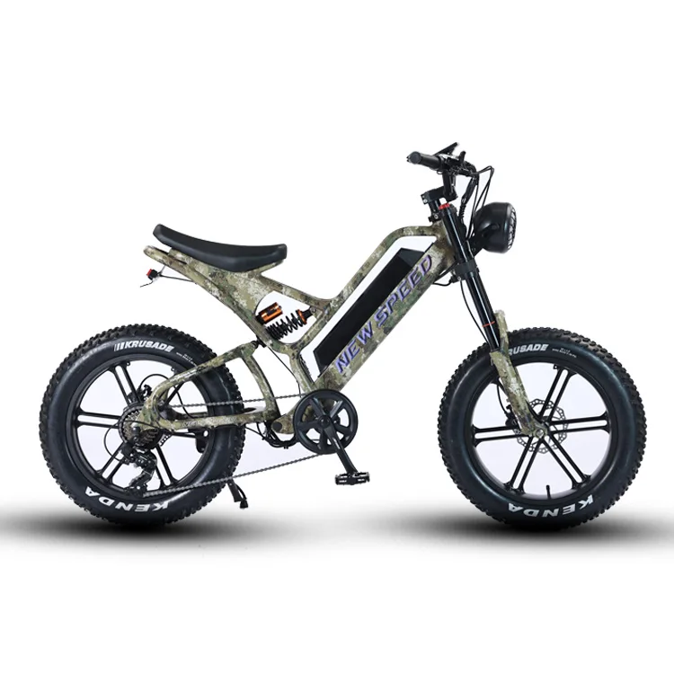 EU warehouse long range 20*4 inch fat tire electric bike 48V 15AH removable battery 1000W motor electric mountain bike electric