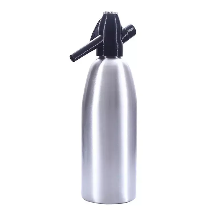 Aluminum 1L Beverage Bubble Dispenser Portable CO2 Soda Water Generator