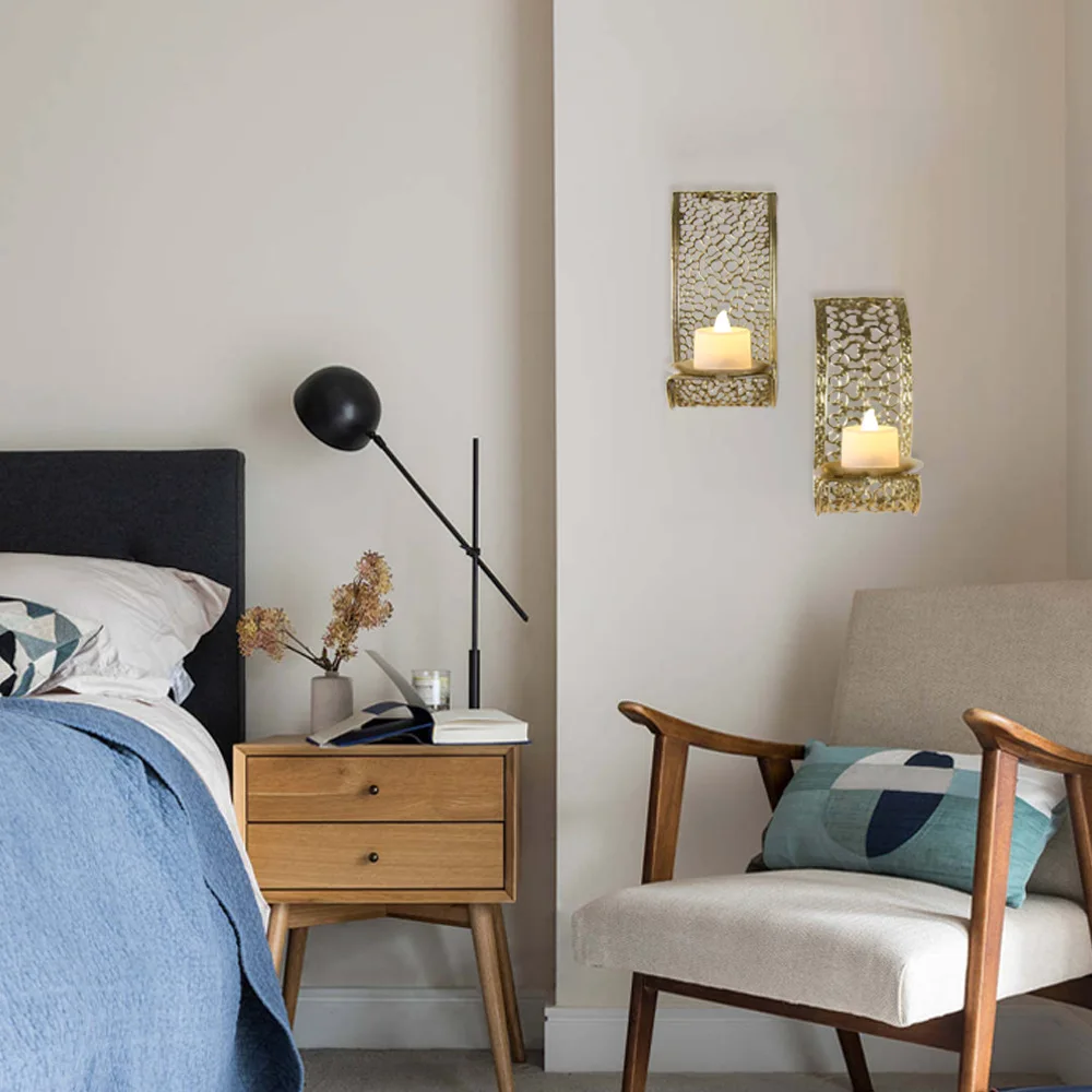 Arab Style Home Desktop Metal Art Candle Holder Decorations Antique Middle East Aromatherapy Rack Iron Hallowed Candlestick