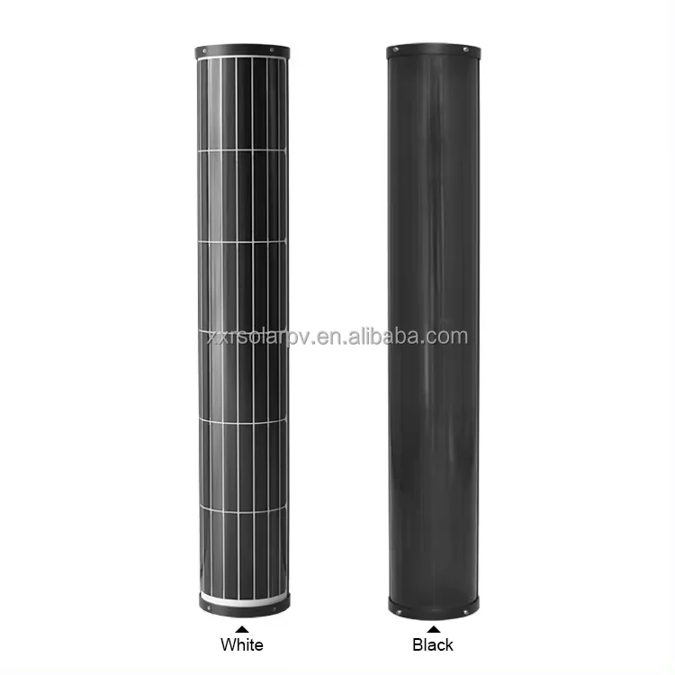 New Type Cylinder shape Solar Panel 100w height 1060mm Sun power IBC Glass Solar Module easily Install on Street Lamp