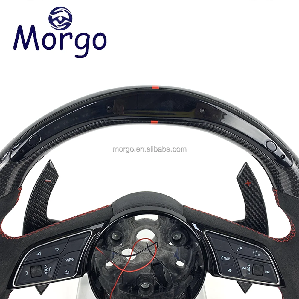 Cars accessories For Audi TT A3 A4 B8 A5 A6 A7 R8 RS RS3 RS4 RS5 S3 S4 S5 RS6 RS7 RS8 Q5 customized carbon fiber steering wheel