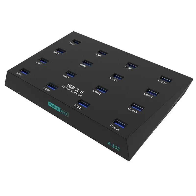 Sipolar A-163 16 ports usb hub usbs splitters hub for U disk TF Card usb 3.0 docking station