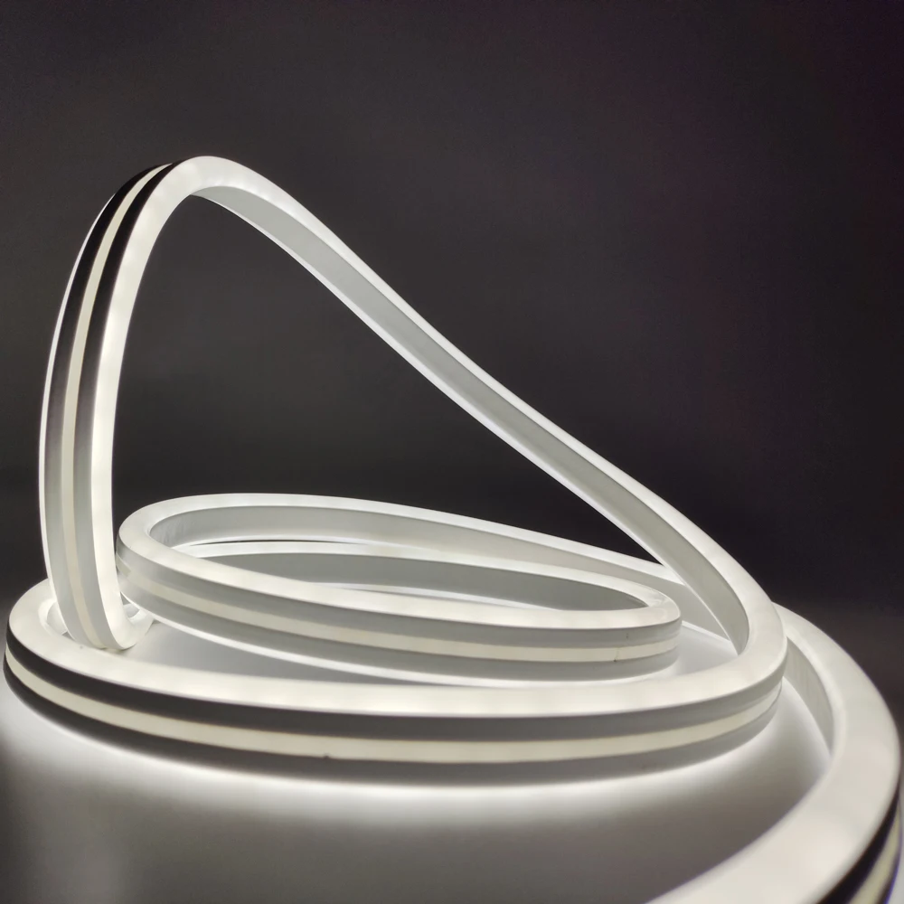 Neon LED strip 220V holiday lighting flexible strip 100 m neon roll 8*16 mm Cool white neon rope light