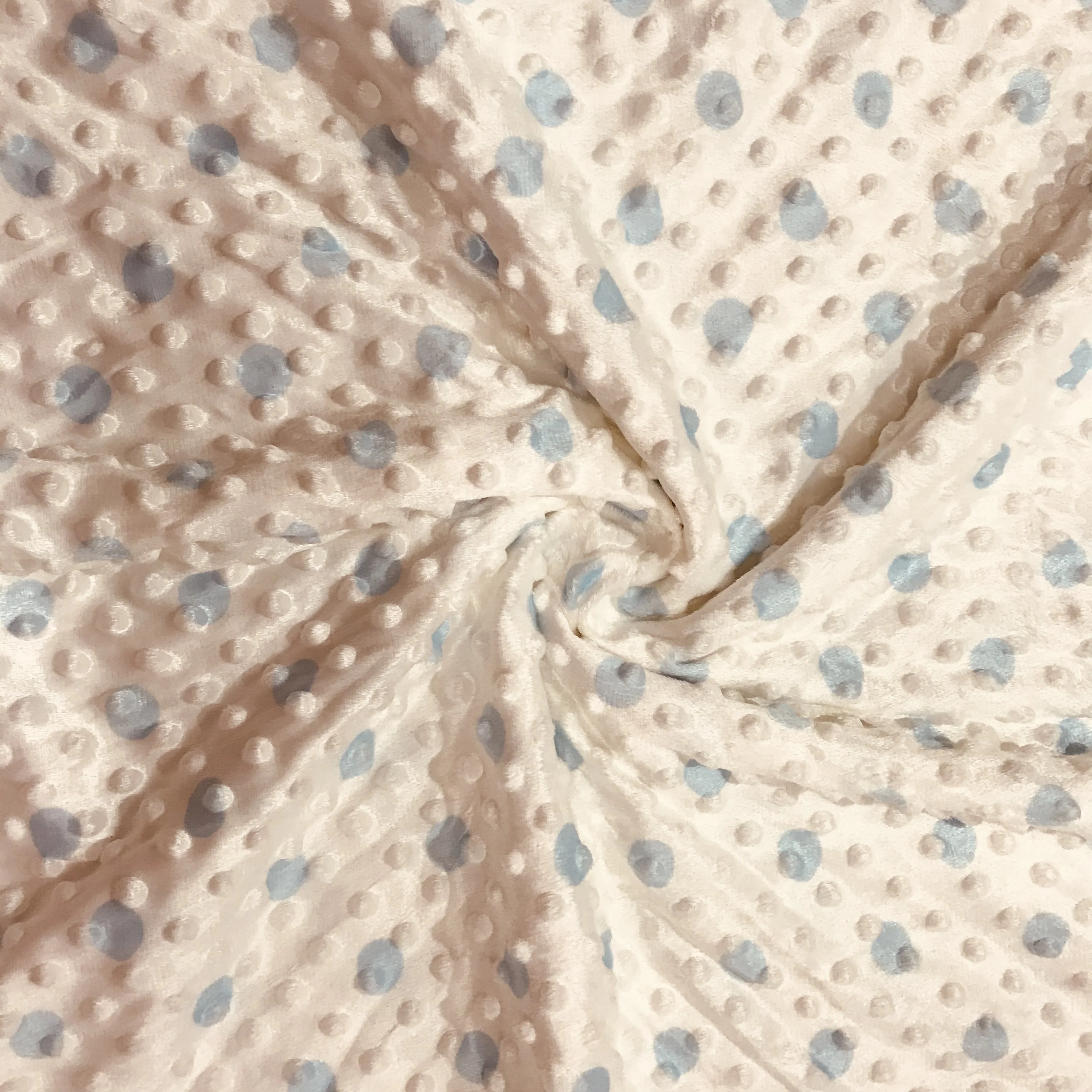 High quality Mink Point fabric Print 100% Polyester Super comfortable soft toy baby blanket fabric