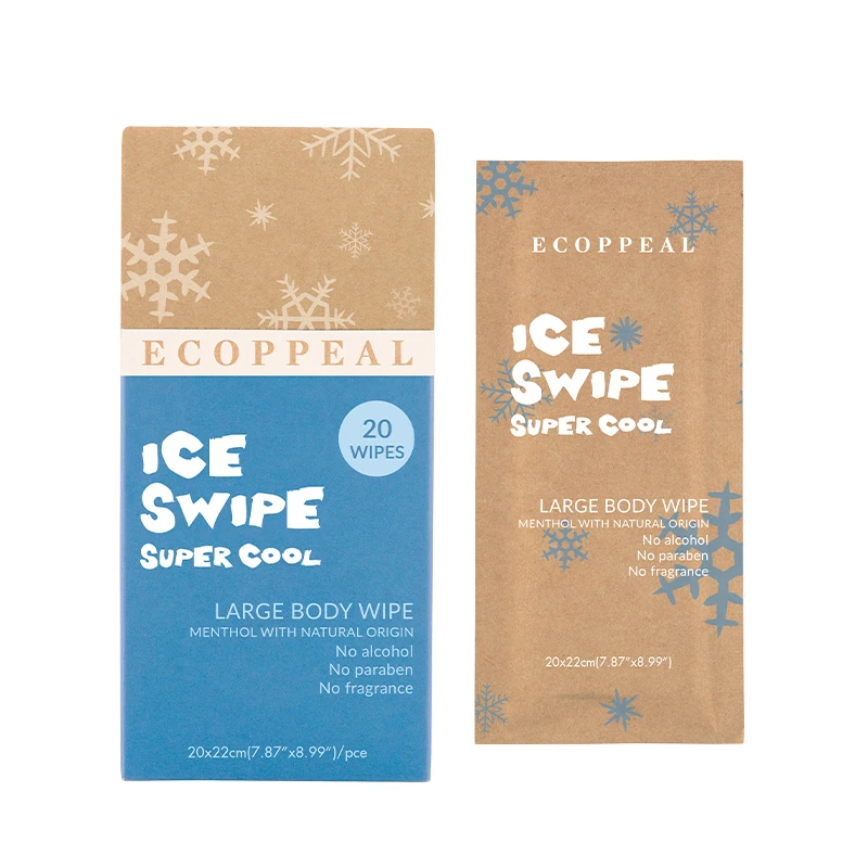 Manufacturer Functional Cool Wipes Wet Wipes Ice Cooling Effect Wet Wipes