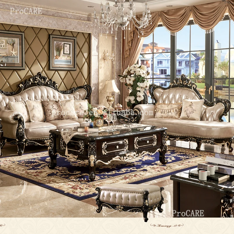 Мебель для гостиной из натуральной кожи