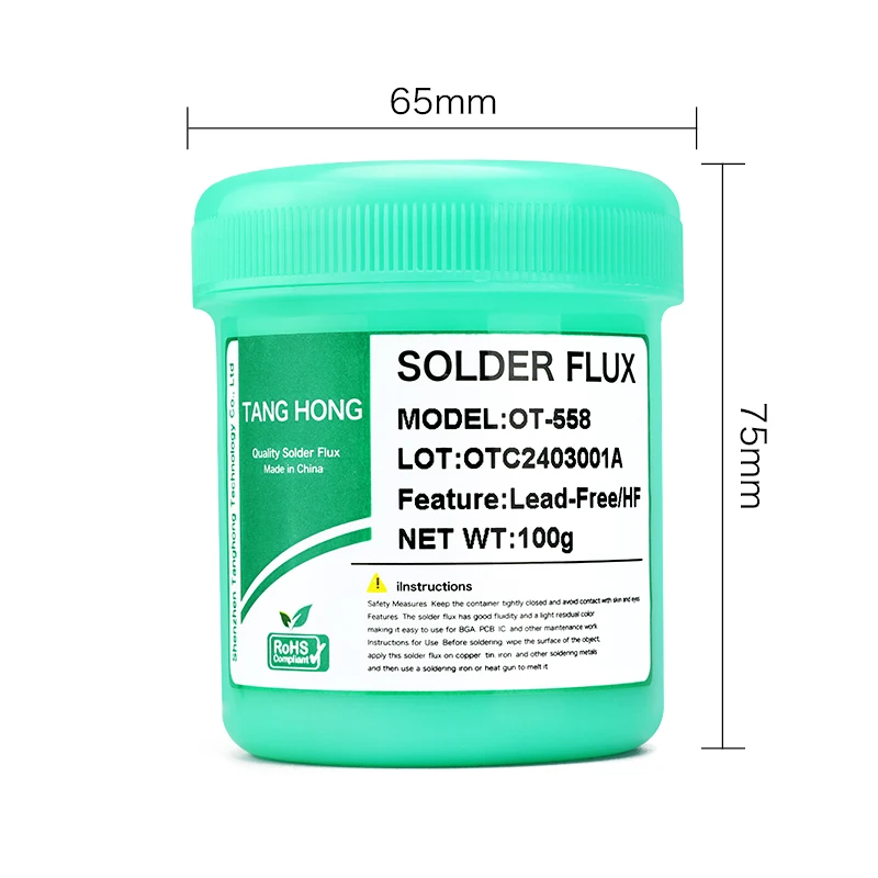 Chip mobile phone repair soldering bga flux paste lead-free halogen-free flux no-clean solder paste soldering oil
