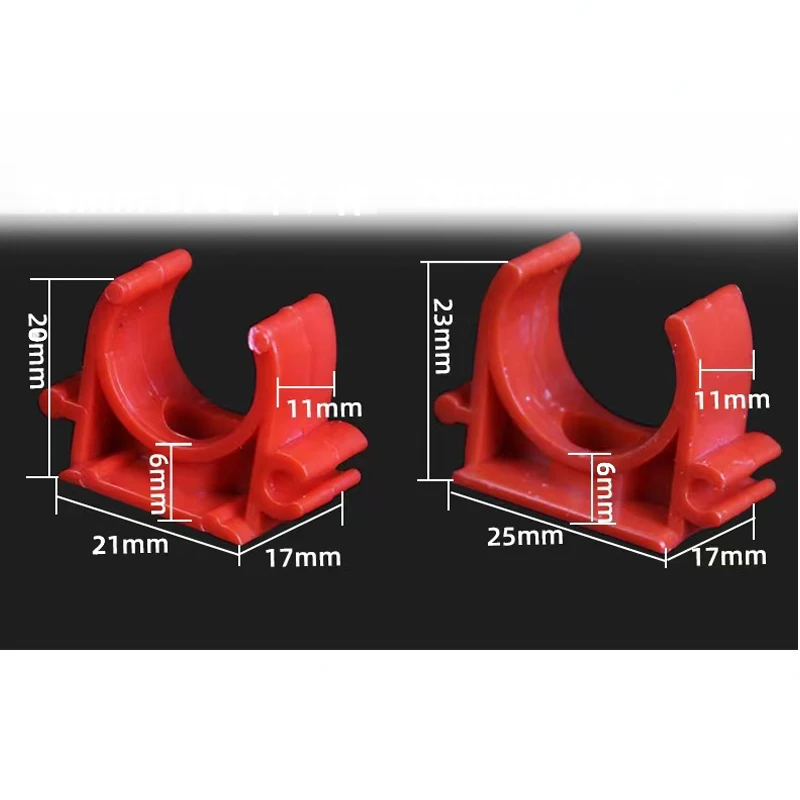 Parallel row plastic polypropylene pipe clip pipe clip PVC pipe clip 20 plastic