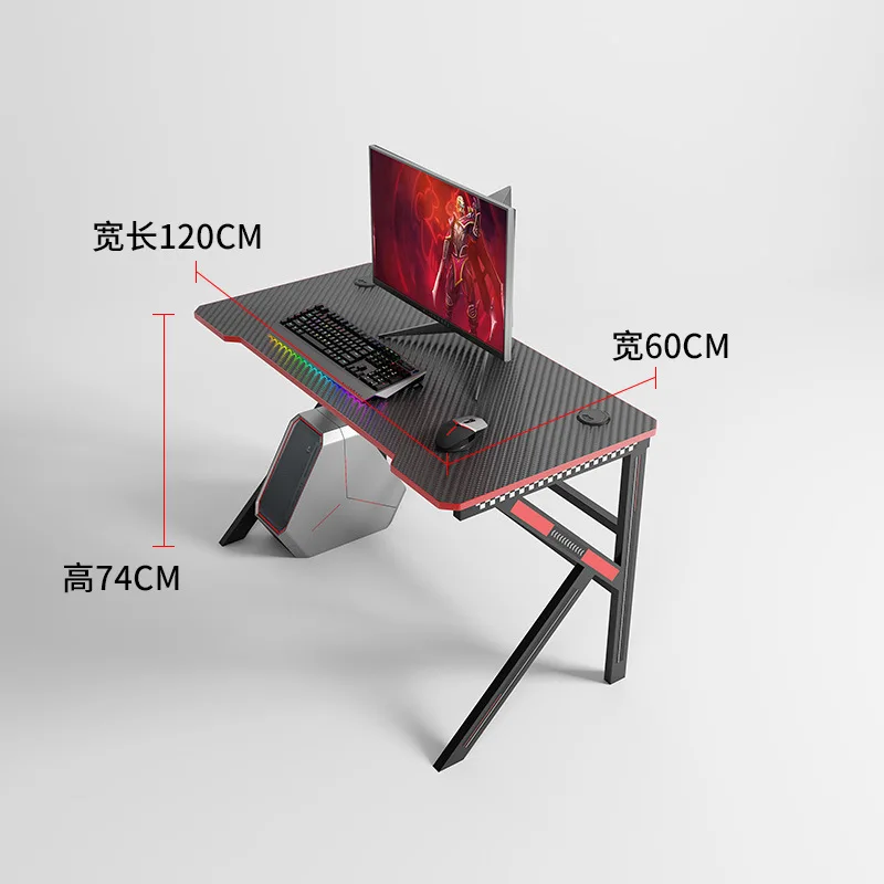 Wholesale Hot Selling Top Black Pink K-shaped Gaming Grande Table Furniture Computer Game Racing Desk