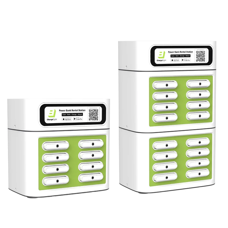 global source supply OEM / ODM 8 slots power bank sharing station Pay to charge with QR code without power banks
