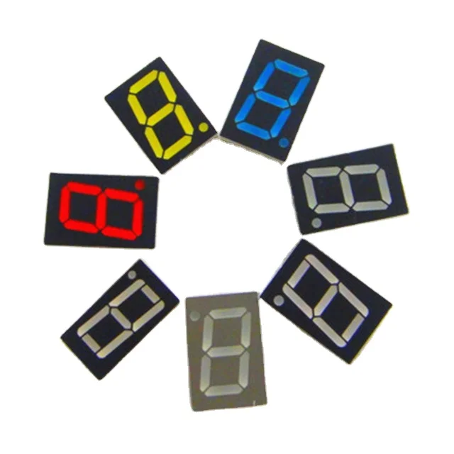 0.56 inch 7 segment 1 digit led display one digit seven segment led tube