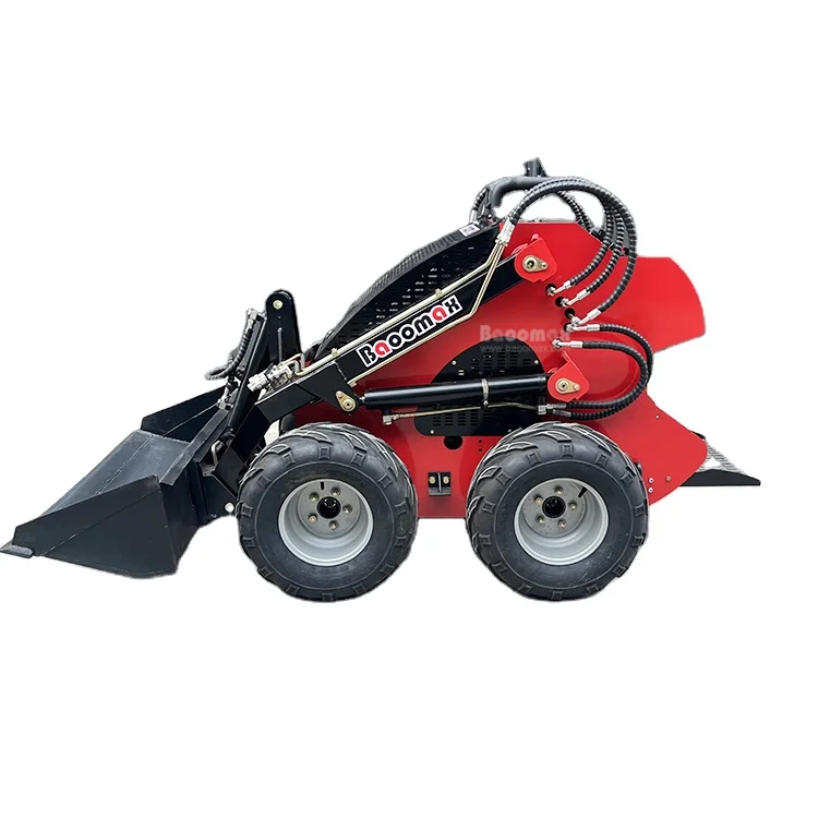 Famous Baoomax electric mini skid steer small compact mini skid steer loader with attachments chinese mini skid steer loader