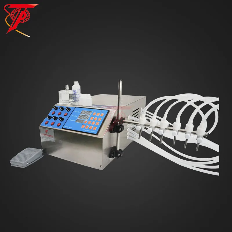 Малый Масштаб водный сок Электрический цифровой контроль насос E разливочная машина для жидких Бутылок