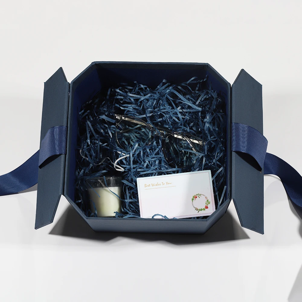 Recyclable small magnetic gift box cardboard birthday printed gift boxes