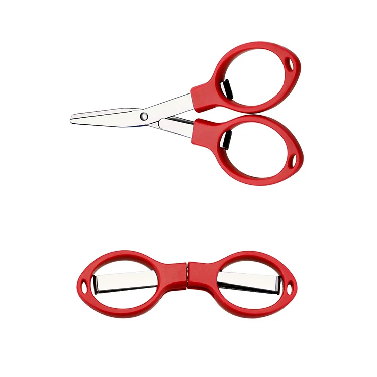 Mini Colorful Folding Scissors Safety Pocket Scissors Fishing Scissors Foldable Shears For Traveling