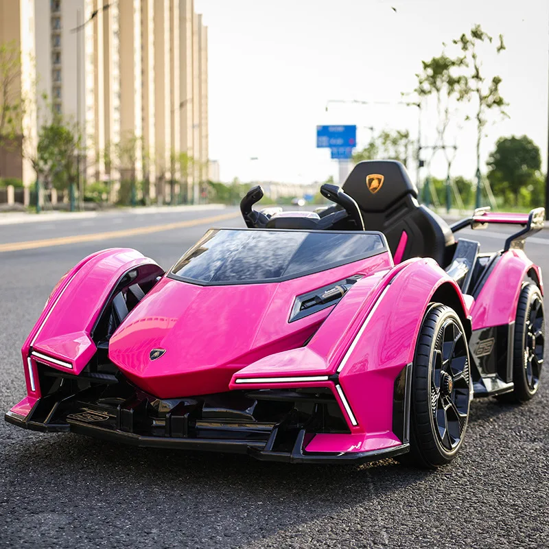 Newest Plastic 2 Seater Kids Ride on Battery Operated Toys Cars 36v Pink Lamborgini 12v Girl for 5 Year Olds