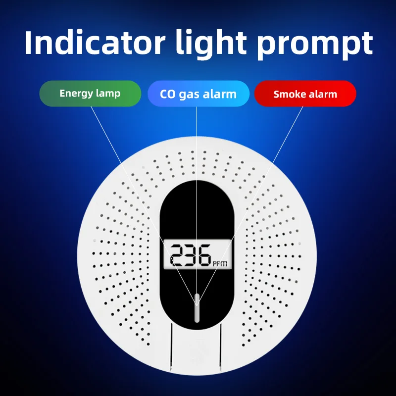 2022 New Products 2 In 1 Fire Alarm Systems Security Home Wireless Co Gas Sensor House Smoke And Carbon Monoxide Detector Alarm